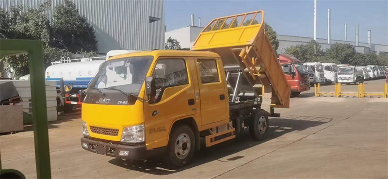 國(guó)六江鈴自卸垃圾車藍(lán)牌市政好幫手